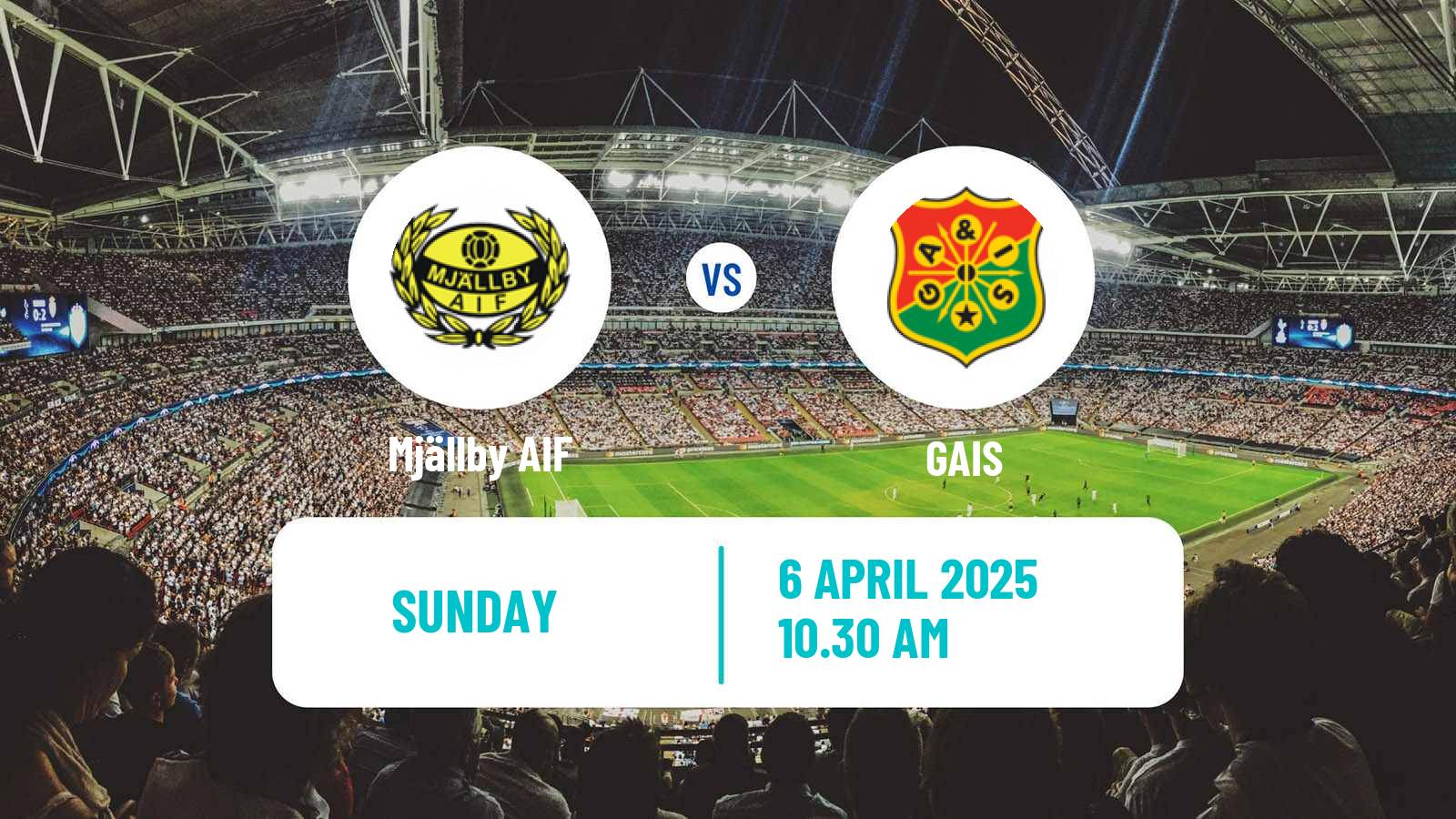 Soccer Swedish Allsvenskan Mjällby - GAIS