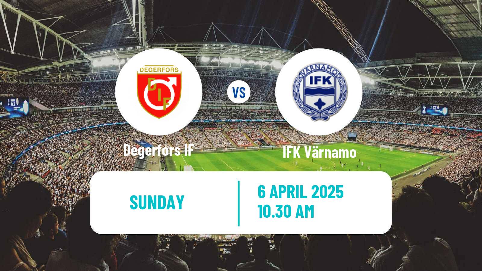 Soccer Swedish Allsvenskan Degerfors - Värnamo