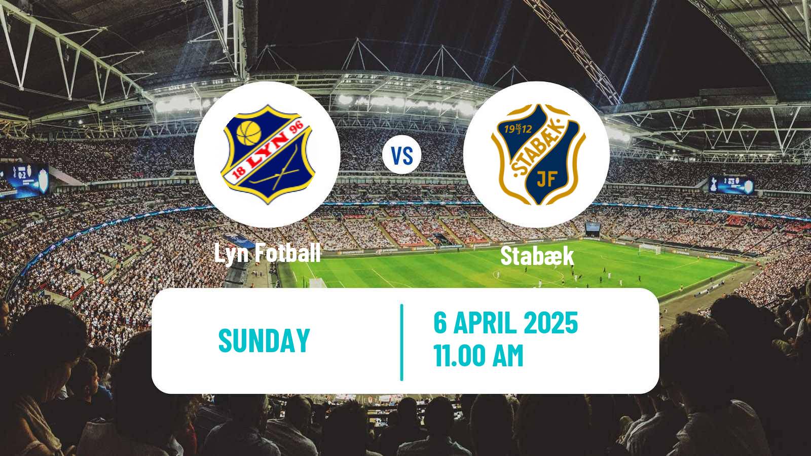 Soccer Norwegian Adeccoligaen Lyn - Stabæk