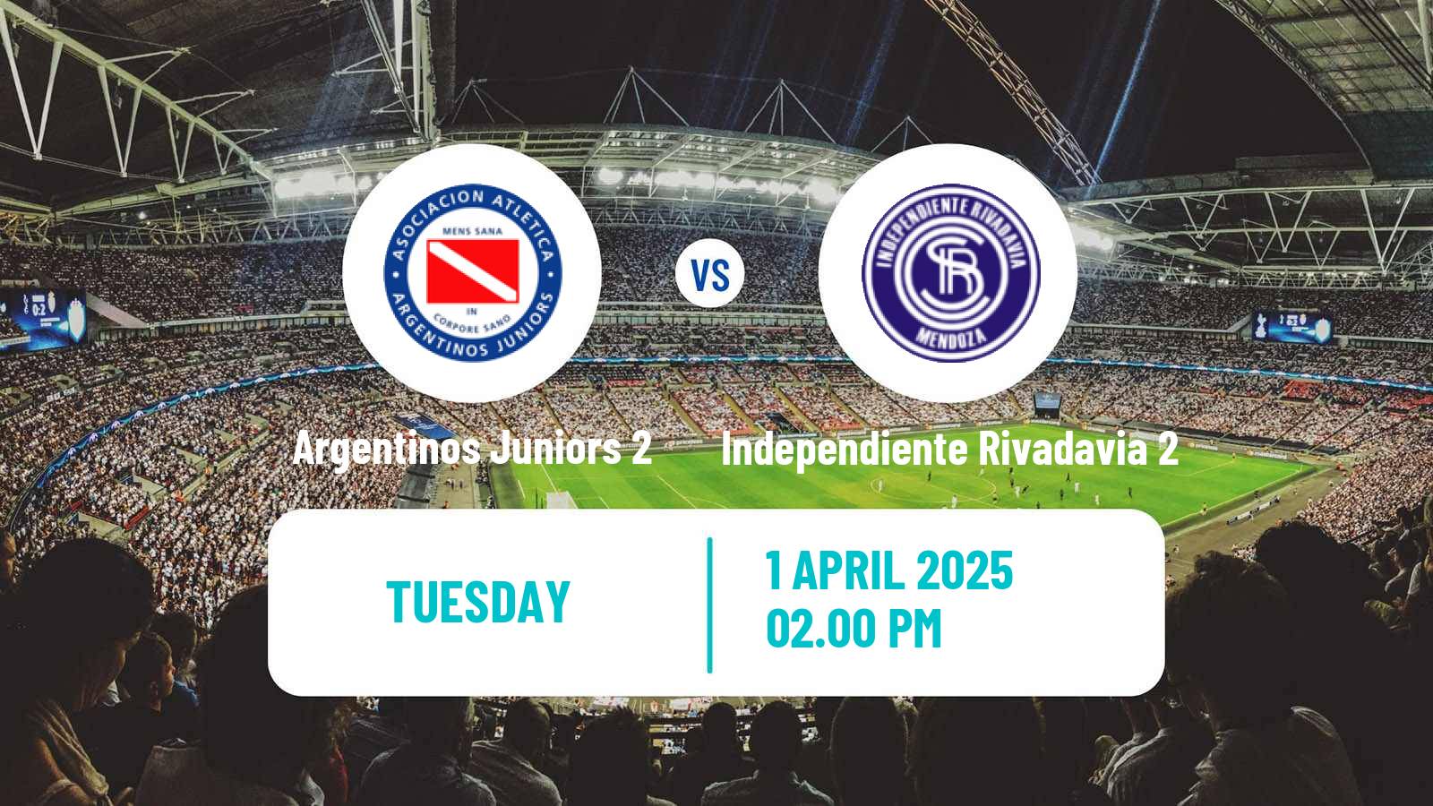 Soccer Argentinian Reserve League Argentinos Juniors 2 - Independiente Rivadavia 2