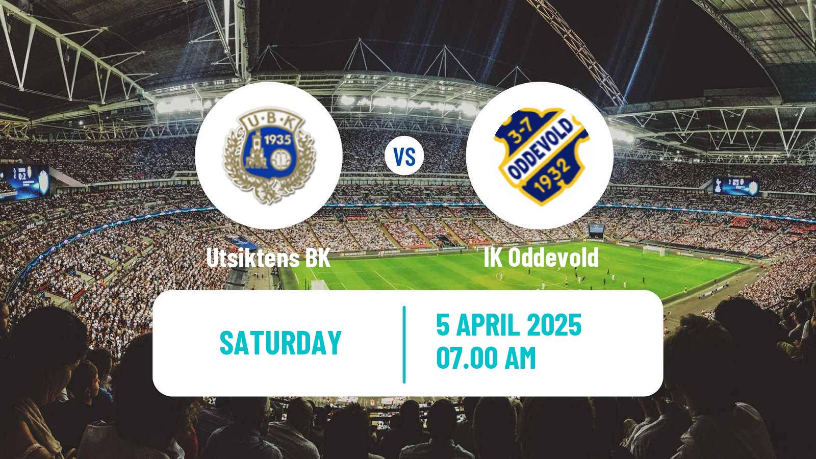Soccer Swedish Superettan Utsikten - Oddevold