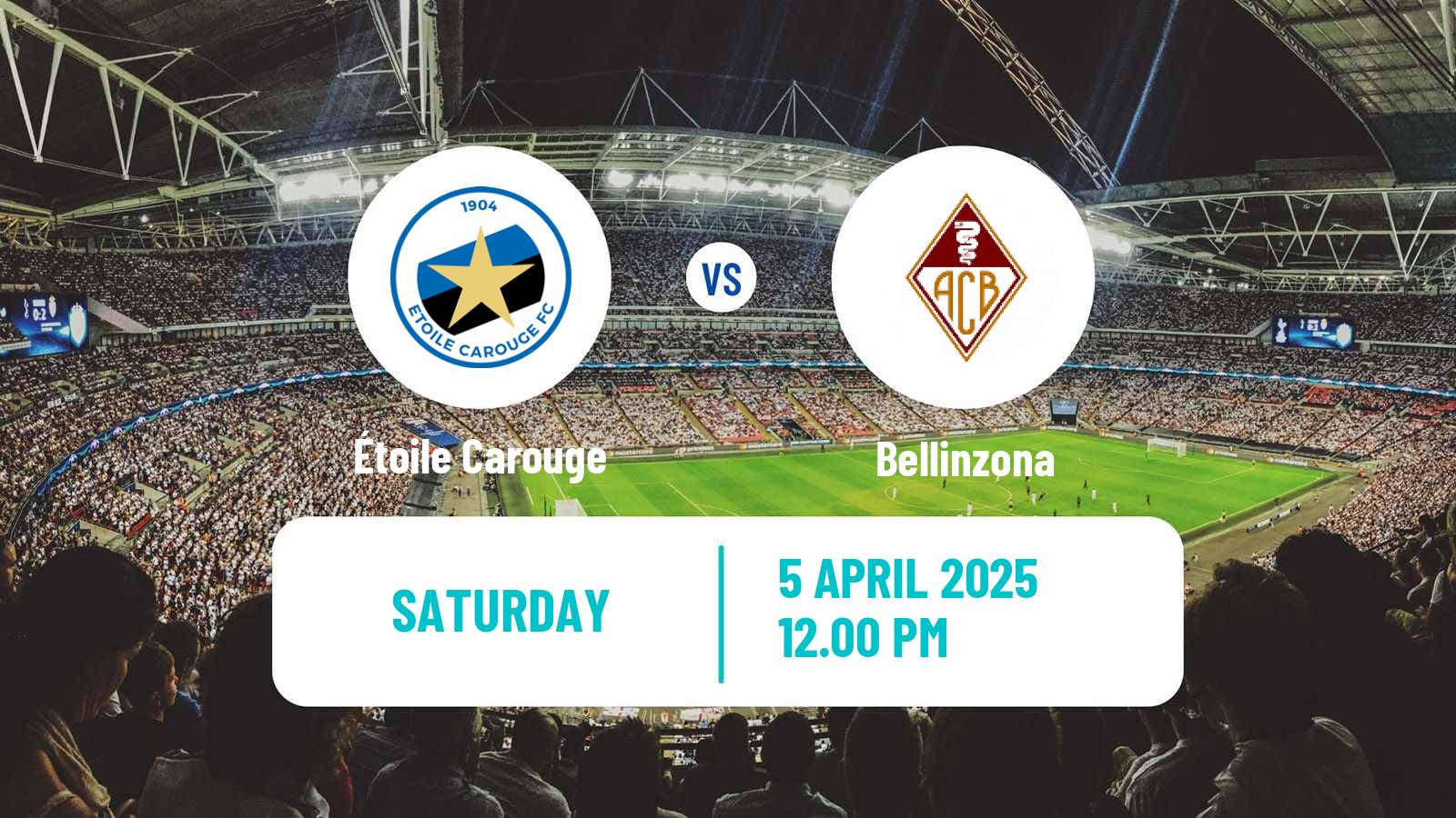 Soccer Swiss Challenge League Étoile Carouge - Bellinzona