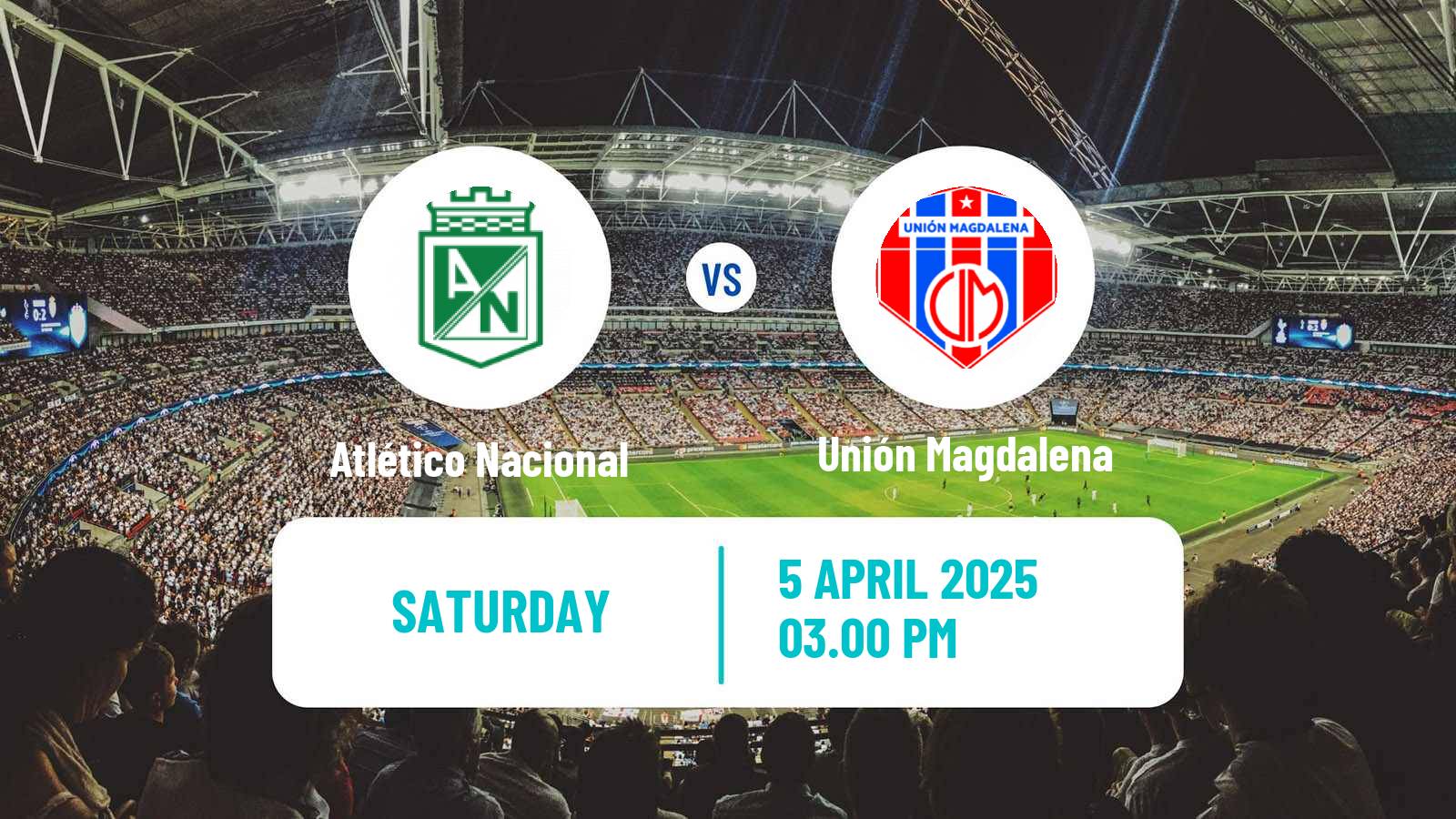 Soccer Colombian Primera A Atlético Nacional - Unión Magdalena