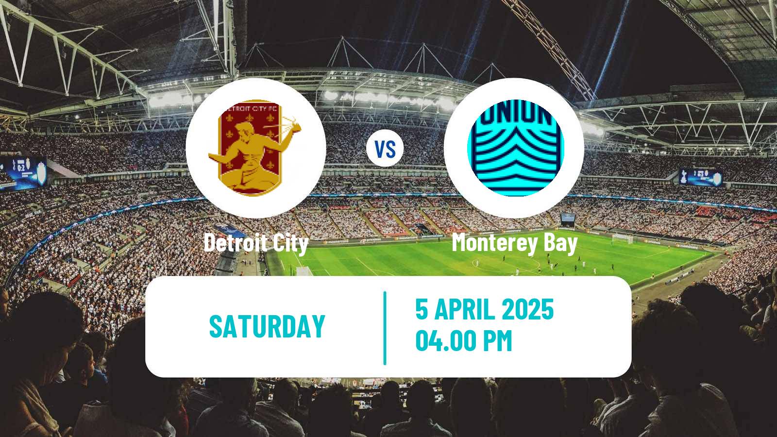 Soccer USL Championship Detroit City - Monterey Bay