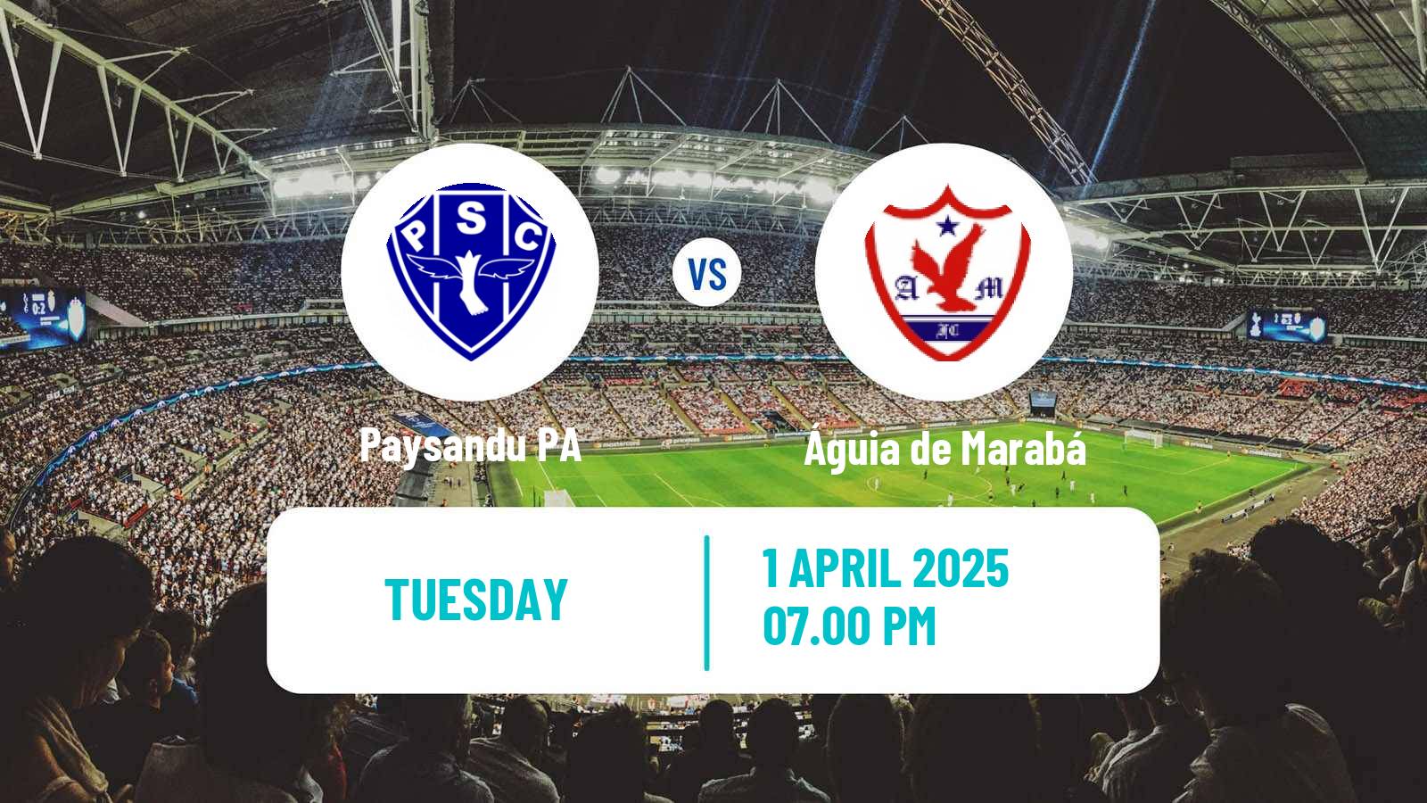 Soccer Brazilian Campeonato Paraense Paysandu - Águia de Marabá