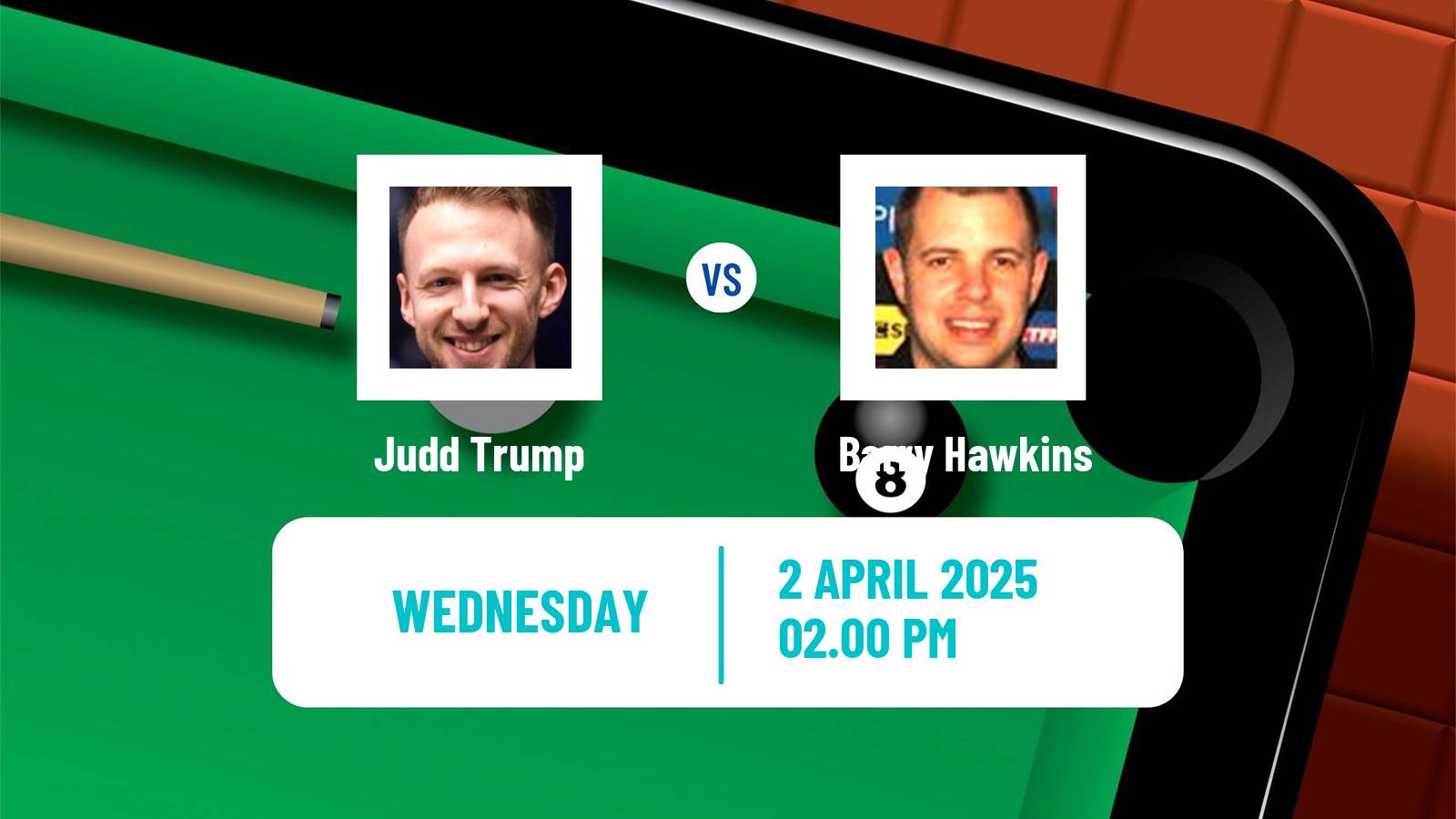 Snooker Tour Championship Judd Trump - Barry Hawkins