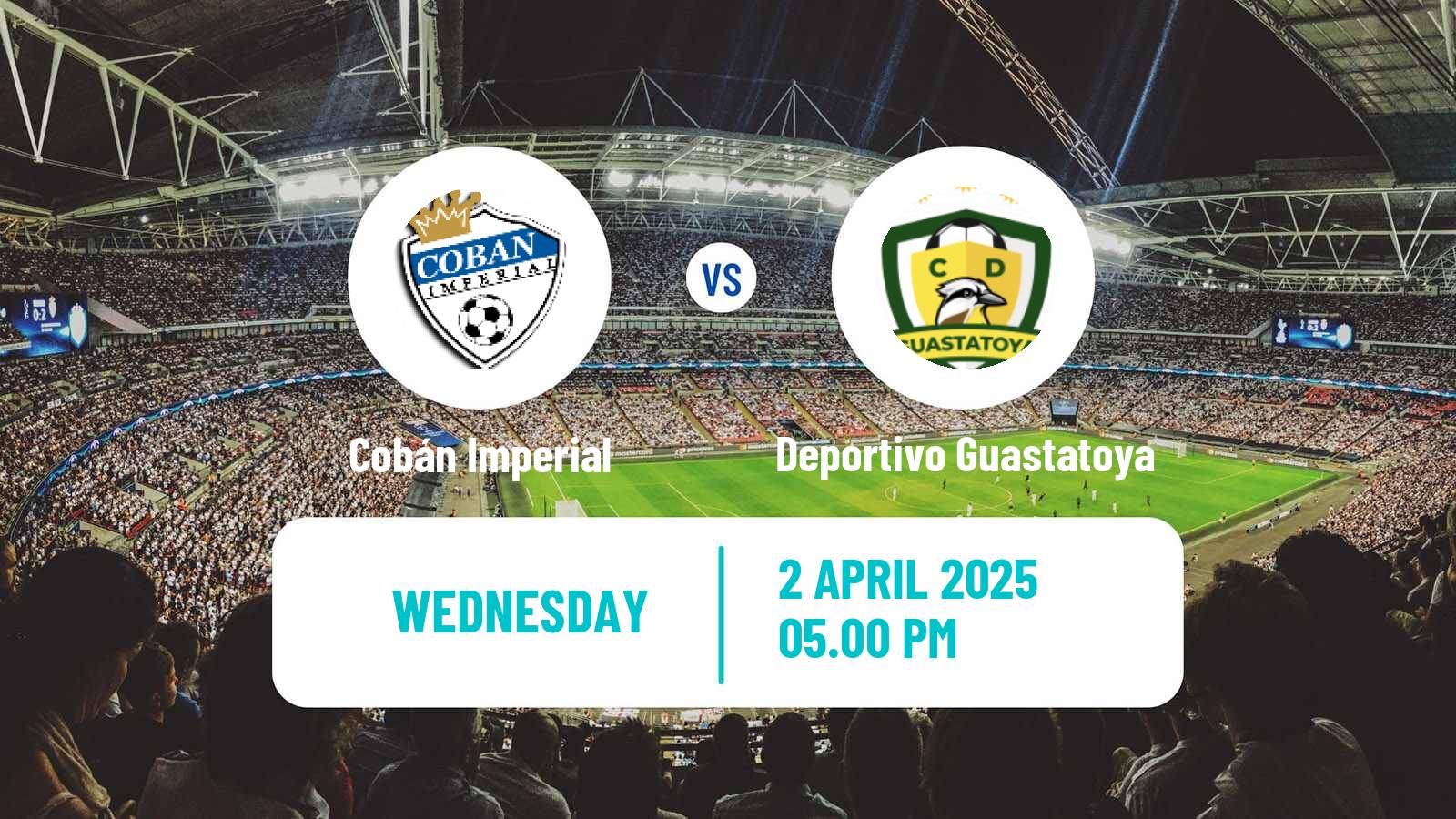 Soccer Guatemala Liga Nacional Cobán Imperial - Deportivo Guastatoya