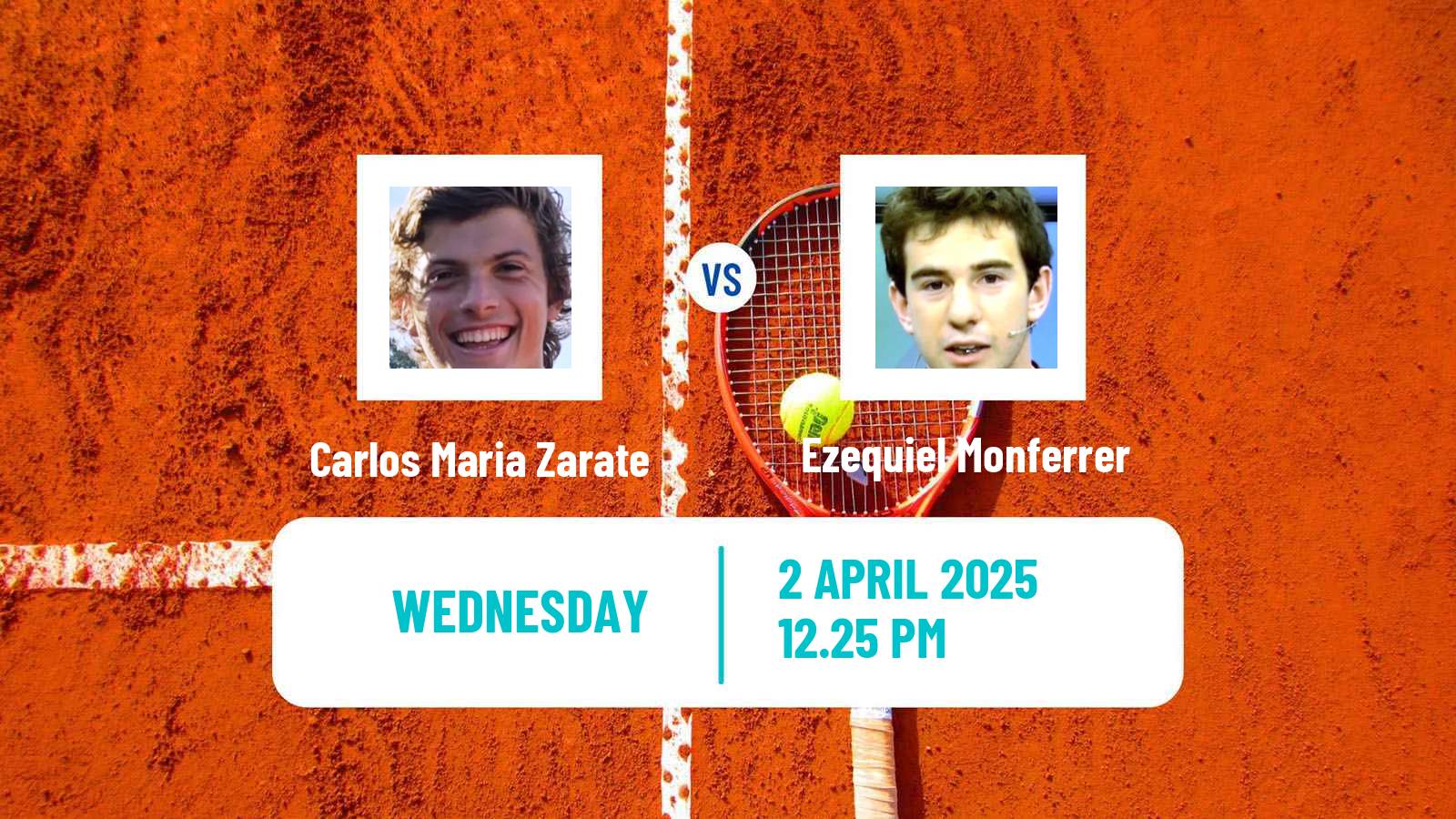 Tennis ITF M25 Chacabuco Men Carlos Maria Zarate - Ezequiel Monferrer