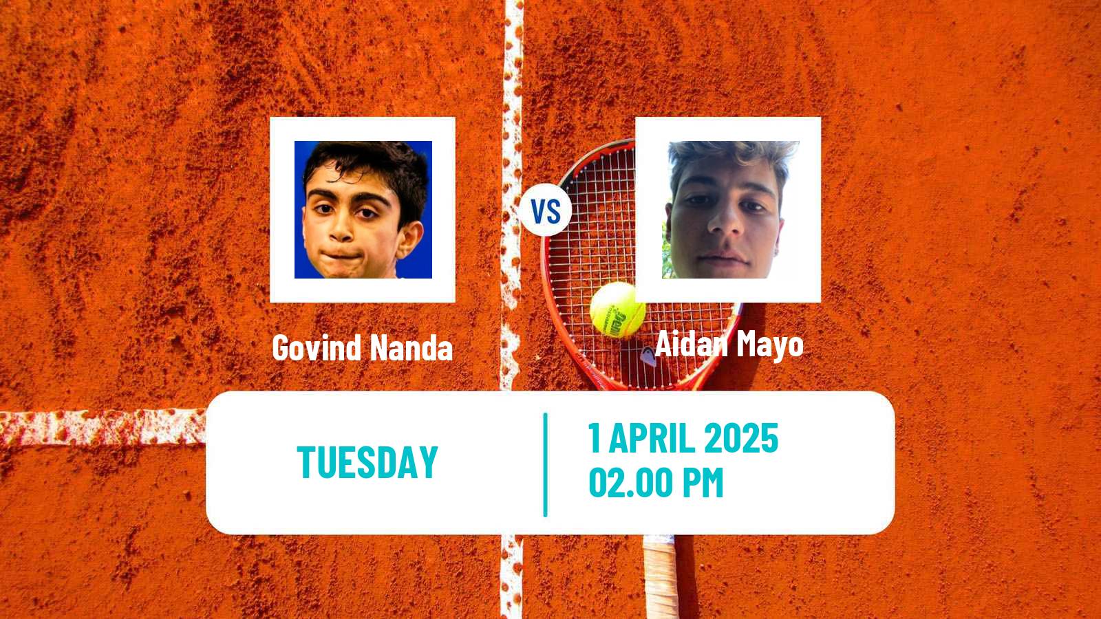Tennis Morelos Challenger Men Govind Nanda - Aidan Mayo