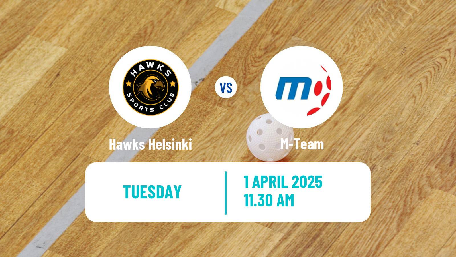Floorball Finnish F-Liiga Hawks Helsinki - M-Team