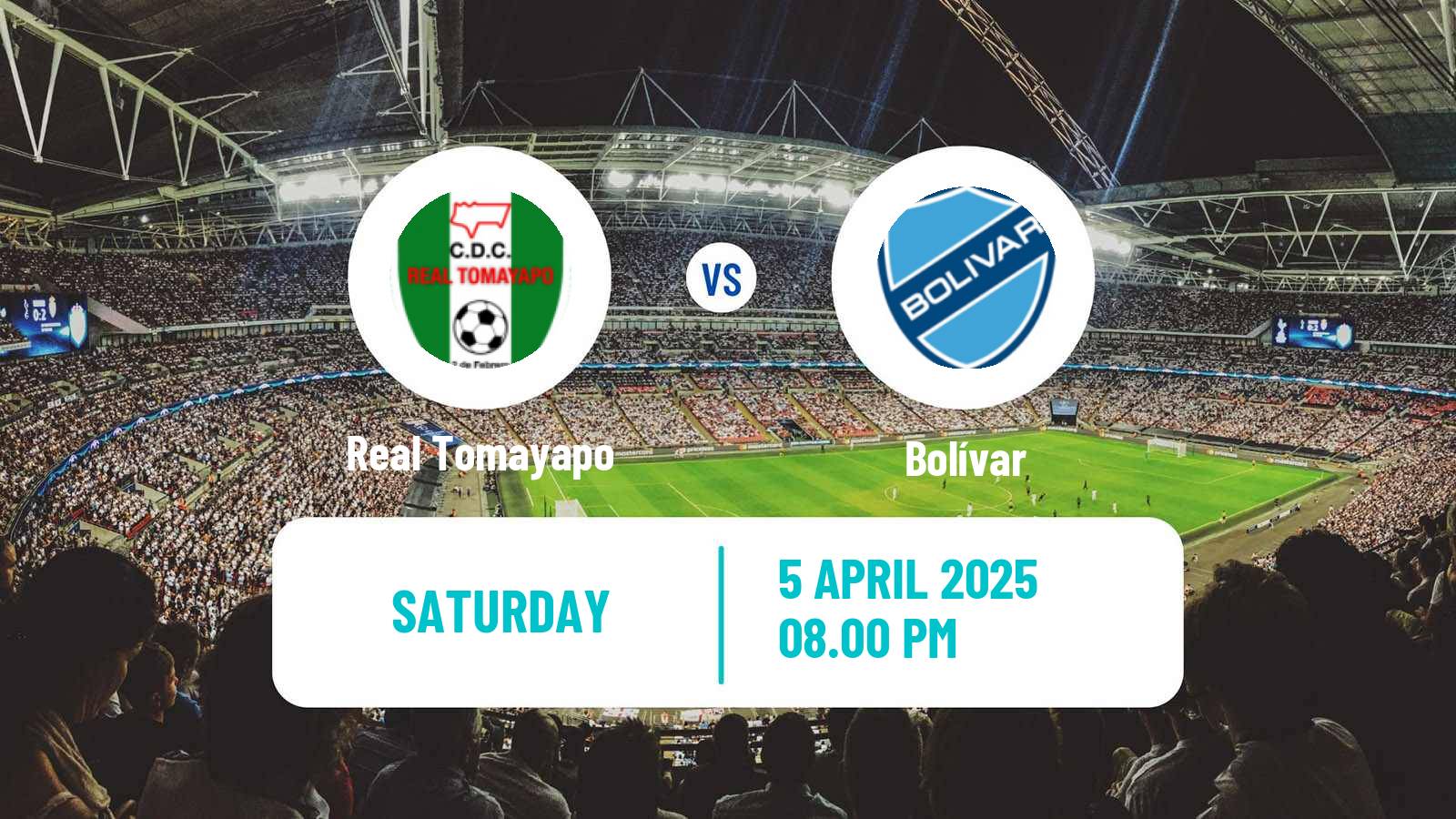 Soccer Bolivian Division Profesional Real Tomayapo - Bolívar
