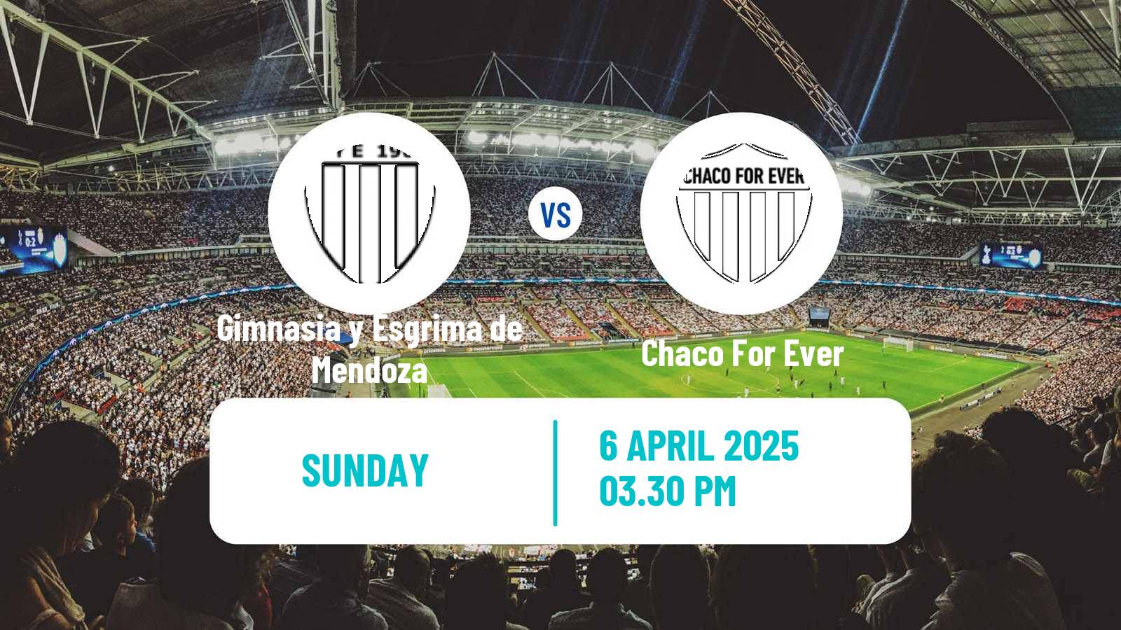 Soccer Argentinian Primera Nacional Gimnasia y Esgrima de Mendoza - Chaco For Ever