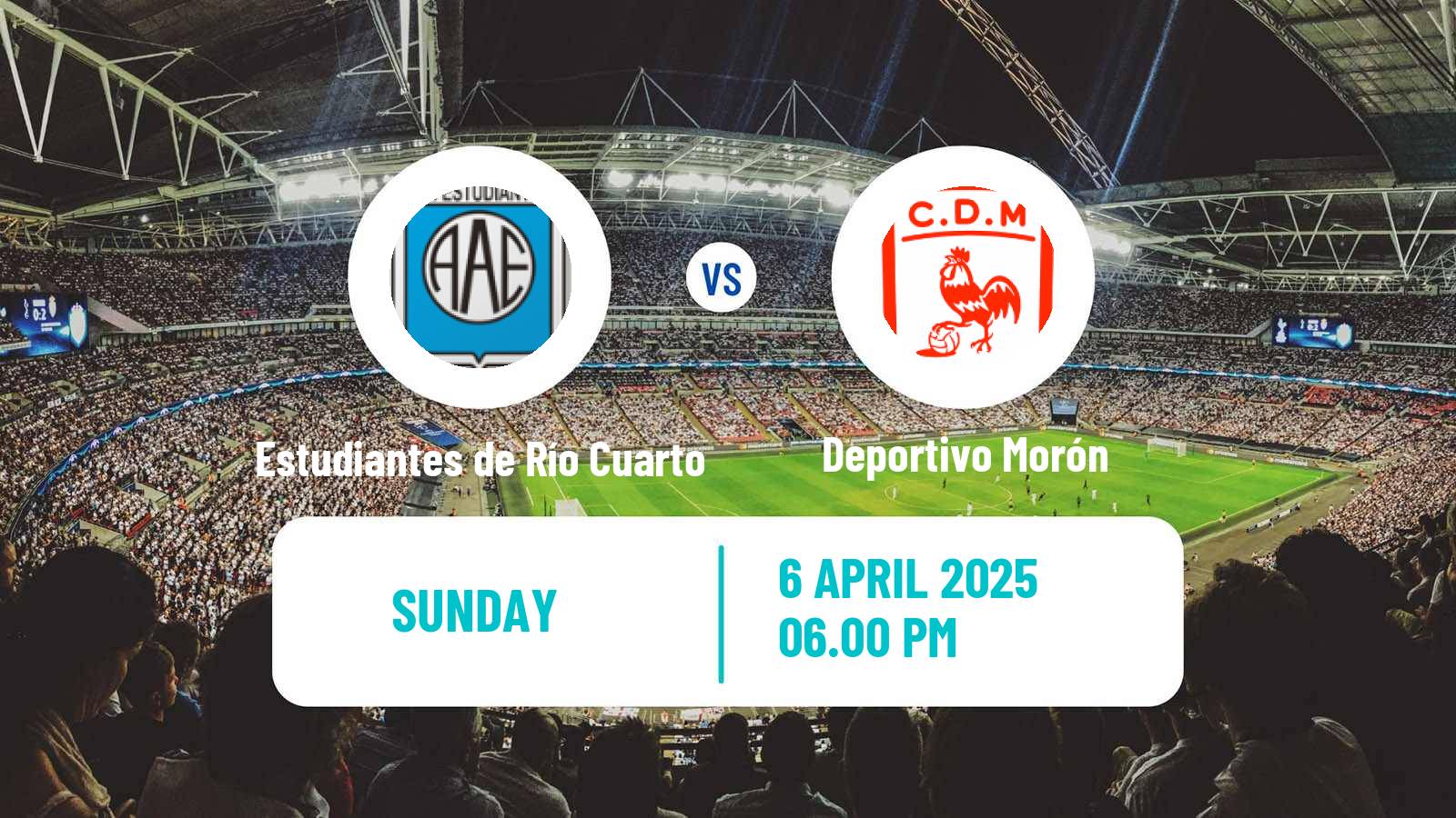 Football Argentinian Primera Nacional Estudiantes de Río Cuarto - Deportivo Morón