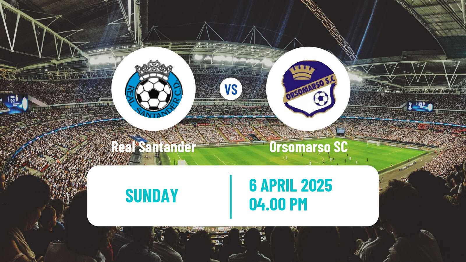 Soccer Colombian Primera B Real Santander - Orsomarso