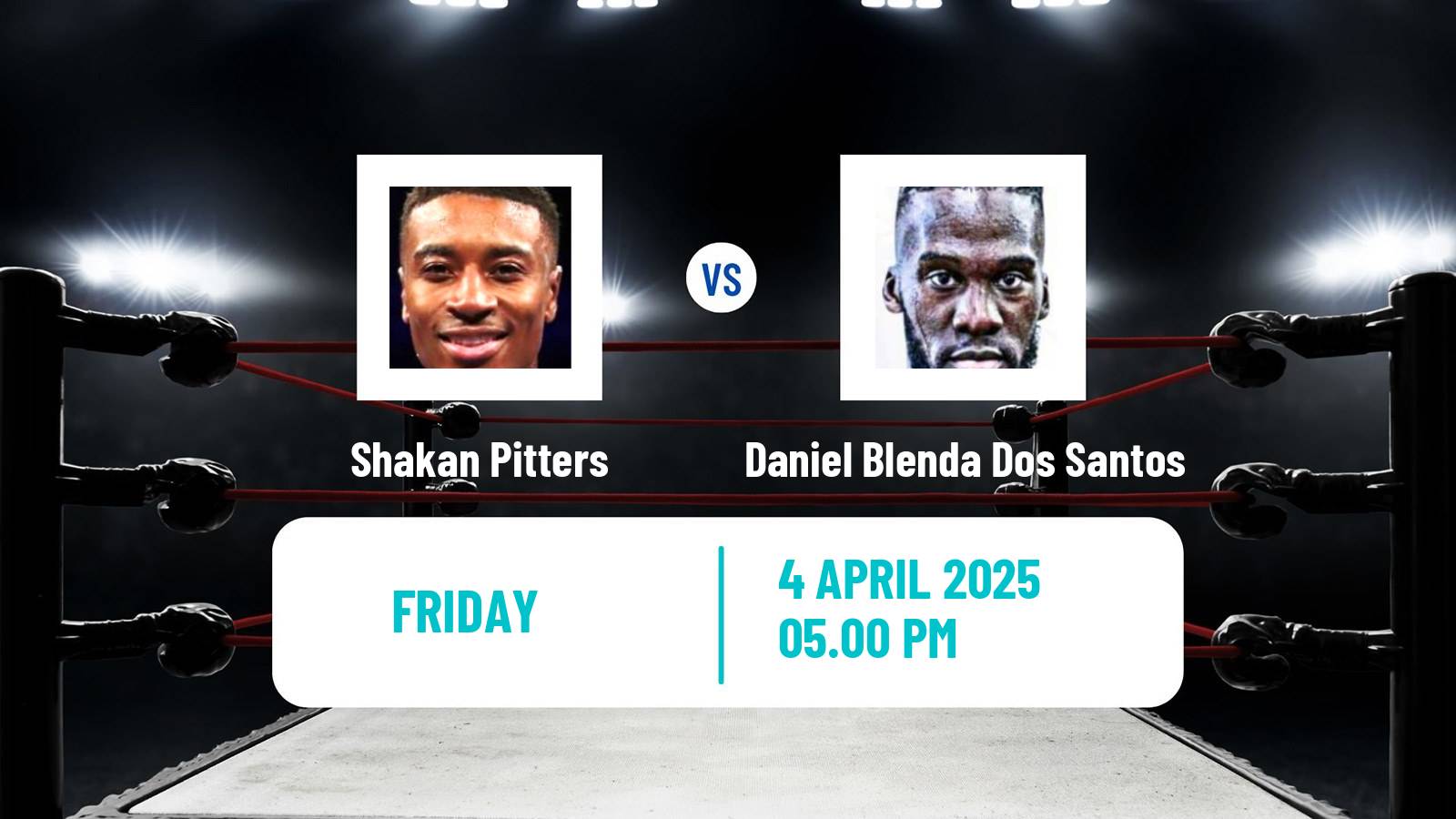 Boxing Light Heavyweight Men EBU European Title Shakan Pitters - Daniel Blenda Dos Santos
