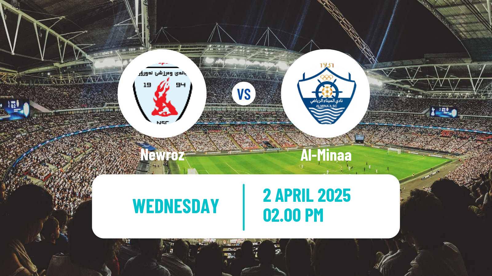 Soccer Iraqi Premier League Newroz - Al-Minaa