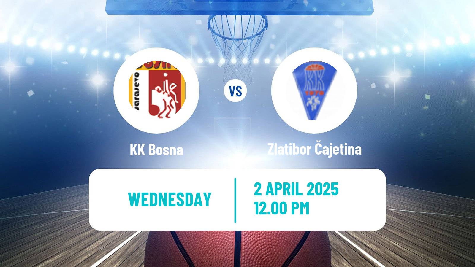 Basketball Adriatic League 2 Bosna - Zlatibor Čajetina