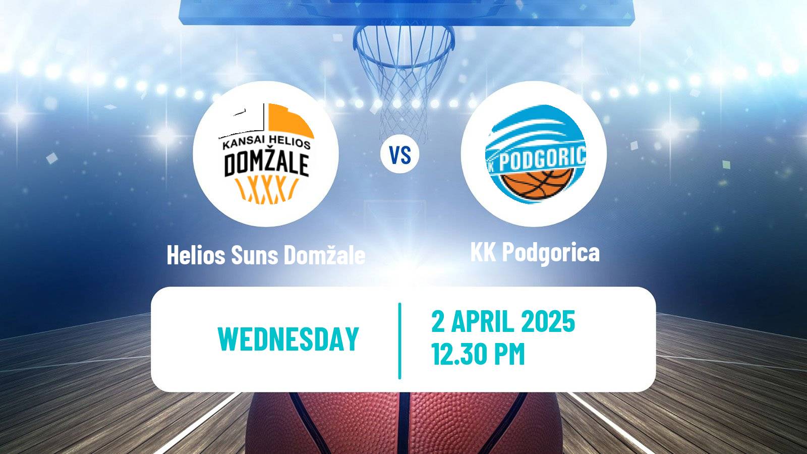 Basketball Adriatic League 2 Helios Suns Domžale - Podgorica