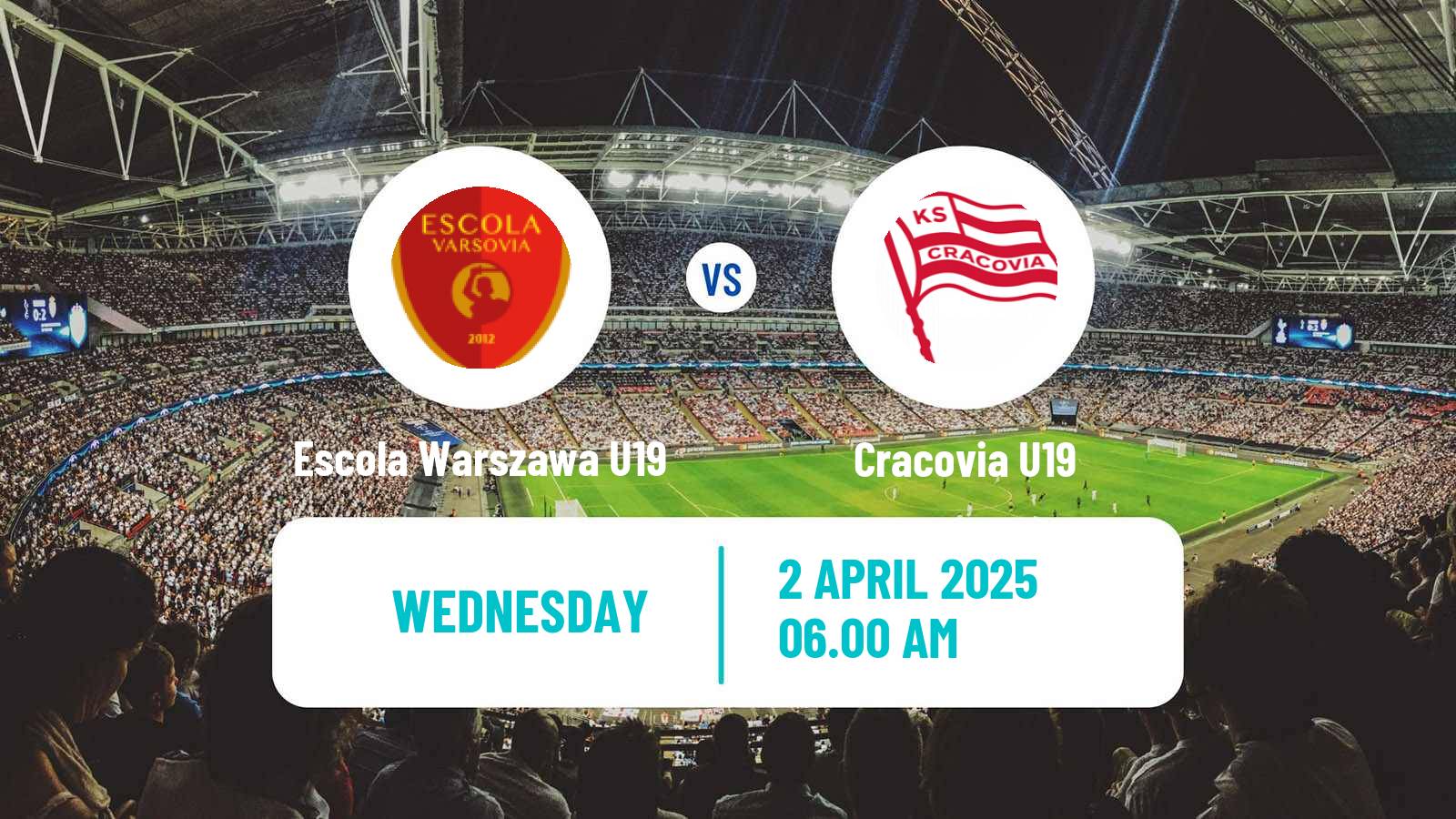 Soccer Polish Central Youth League Escola Warszawa U19 - Cracovia U19