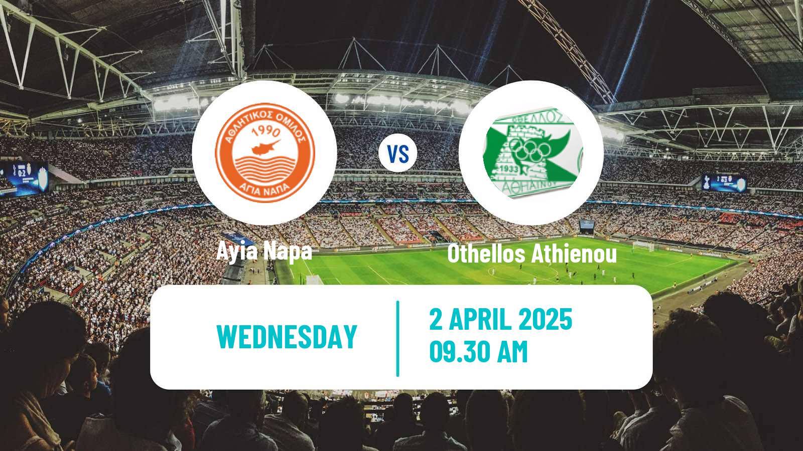 Soccer Cypriot Division 2 Ayia Napa - Othellos Athienou