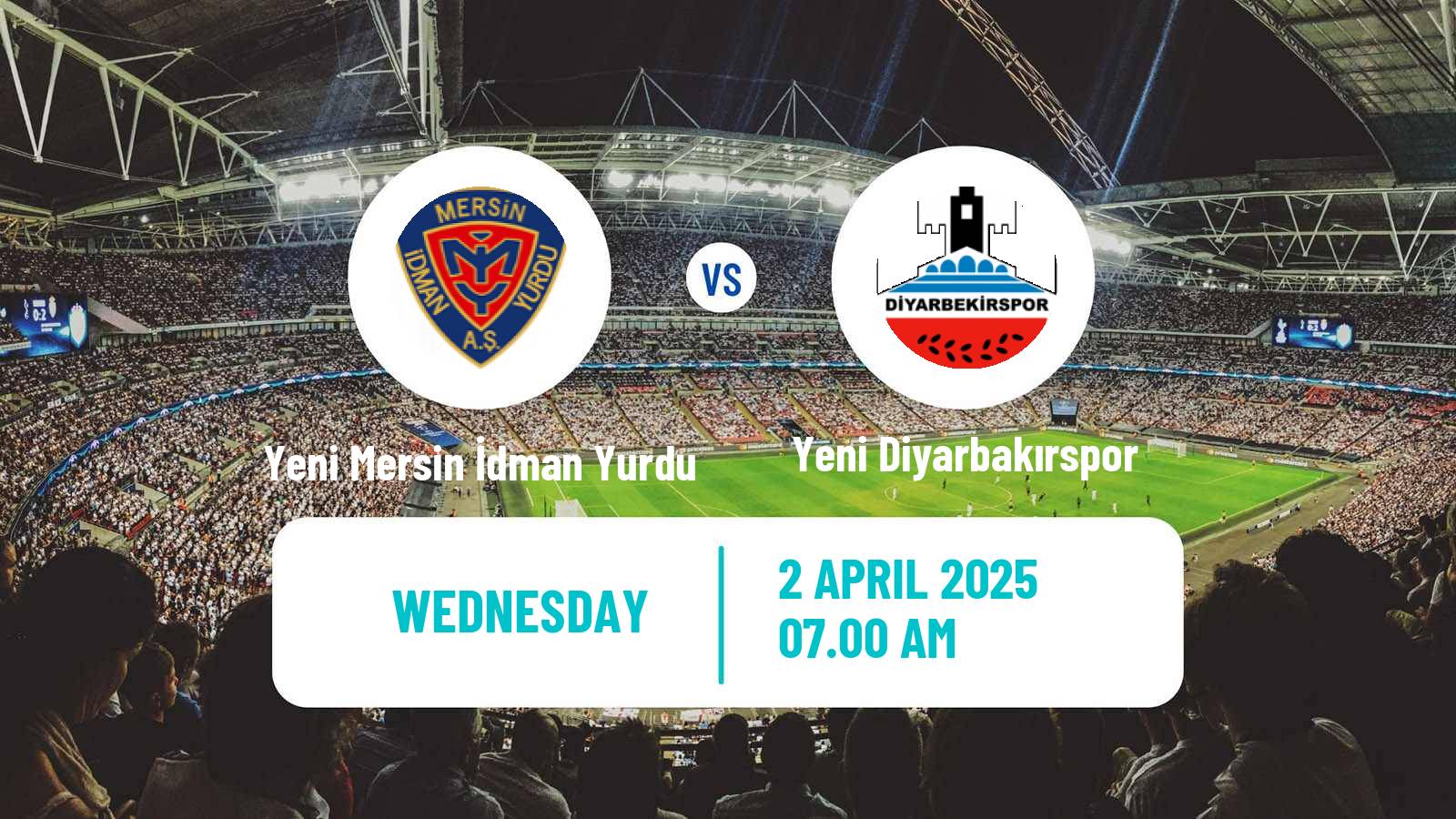 Soccer Turkish Second League Red Group Yeni Mersin İdman Yurdu - Yeni Diyarbakırspor