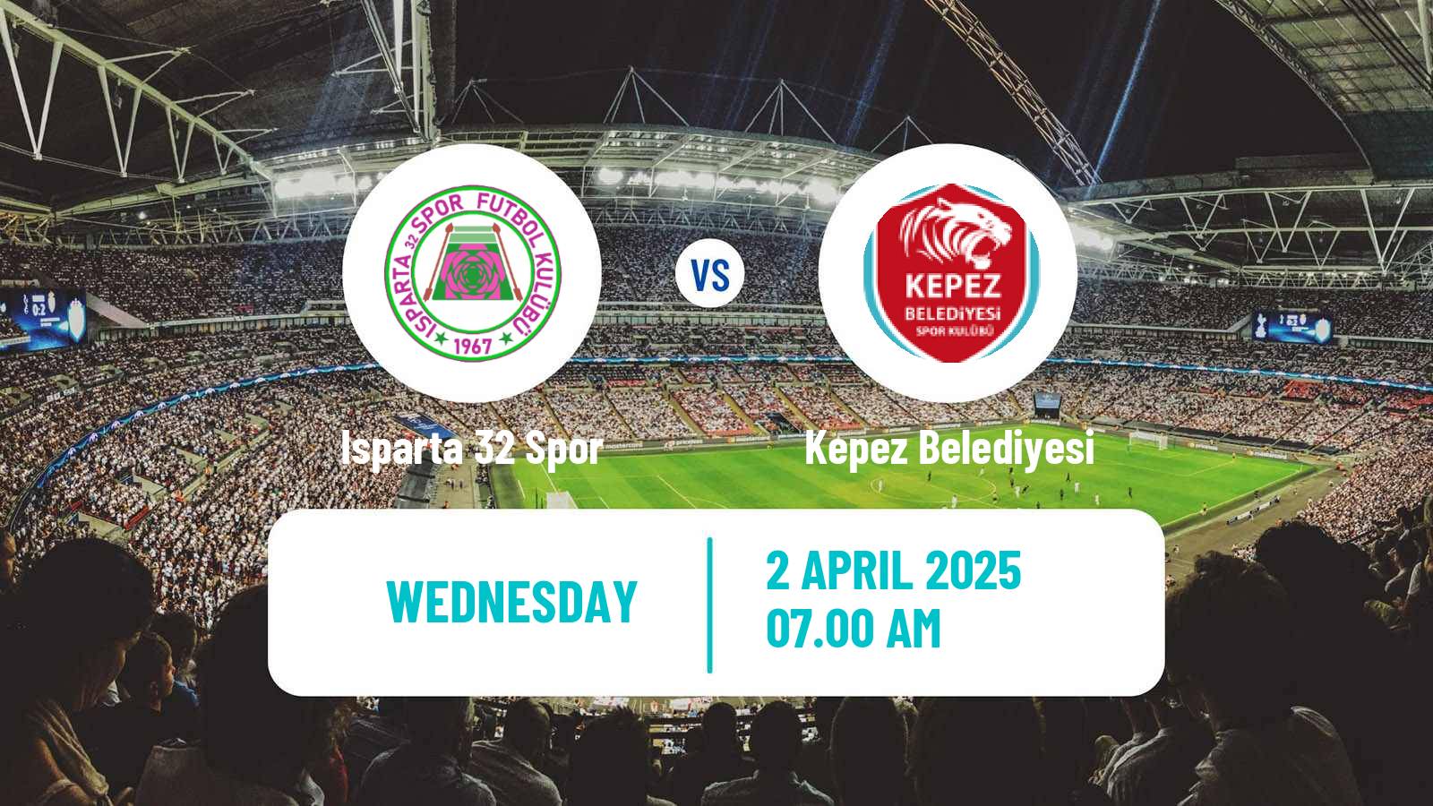 Soccer Turkish Second League White Group Isparta 32 Spor - Kepez Belediyesi