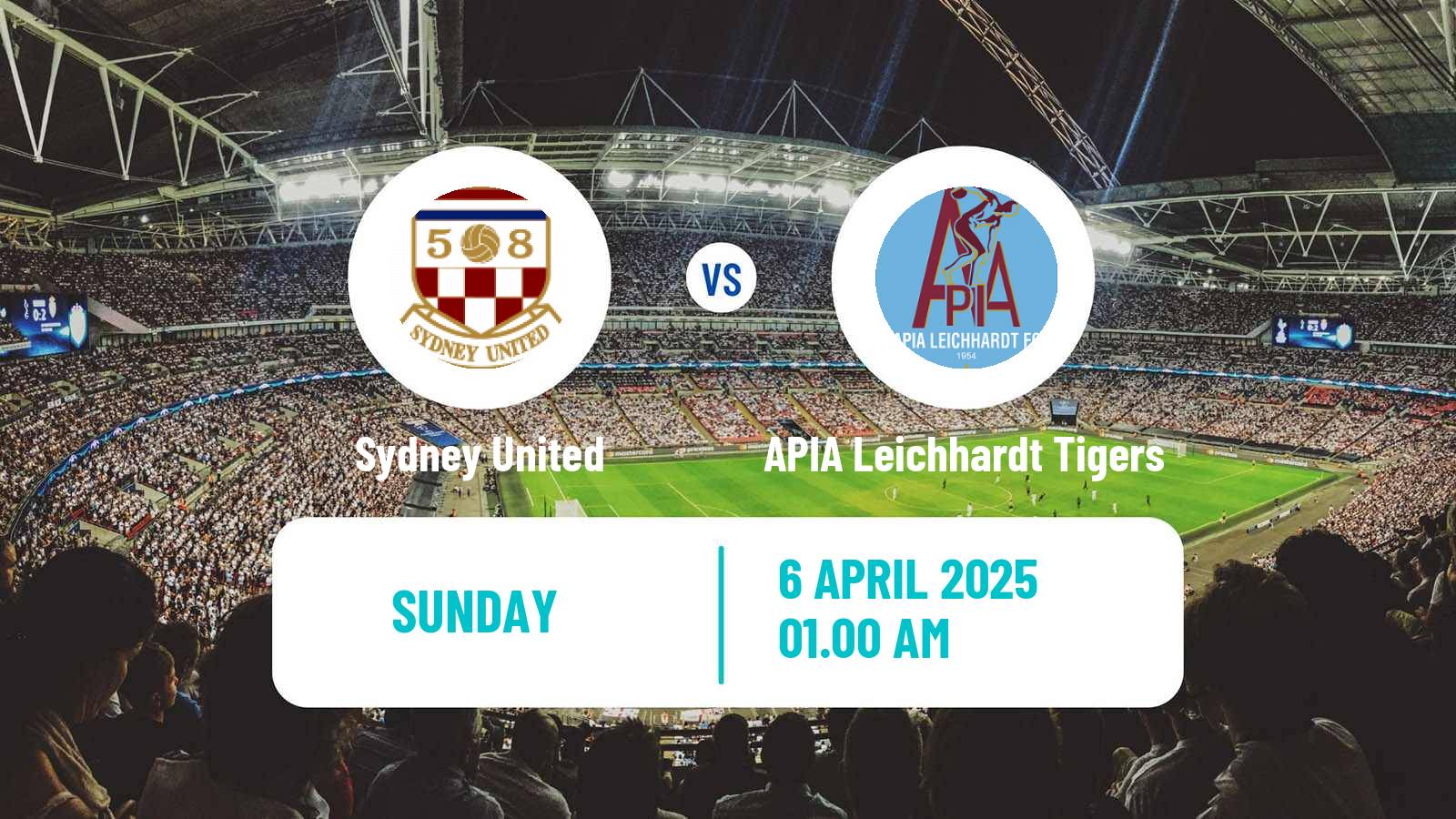 Soccer Australian NPL NSW Sydney United - APIA Leichhardt Tigers