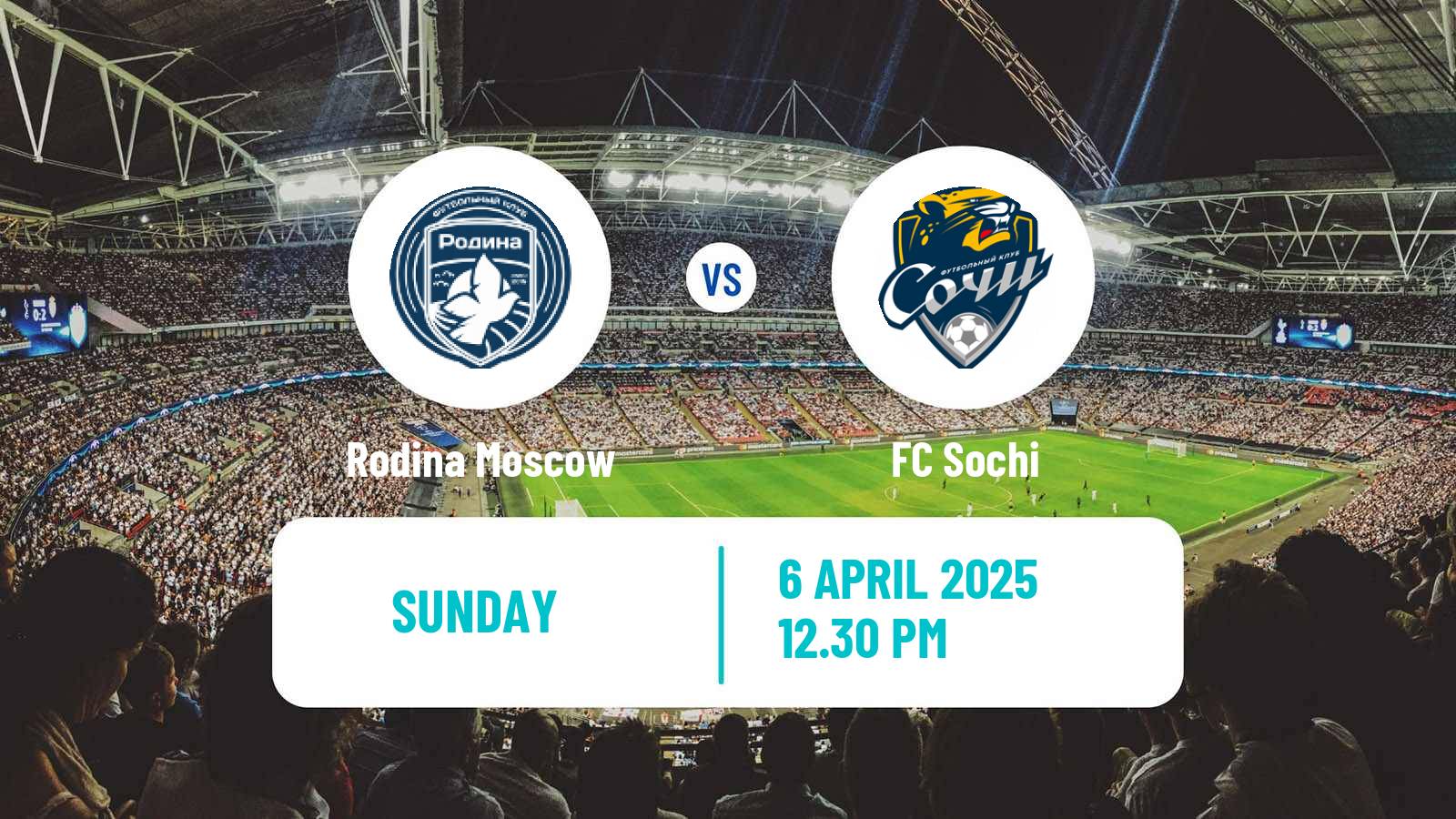 Soccer Russian FNL Rodina Moscow - Sochi