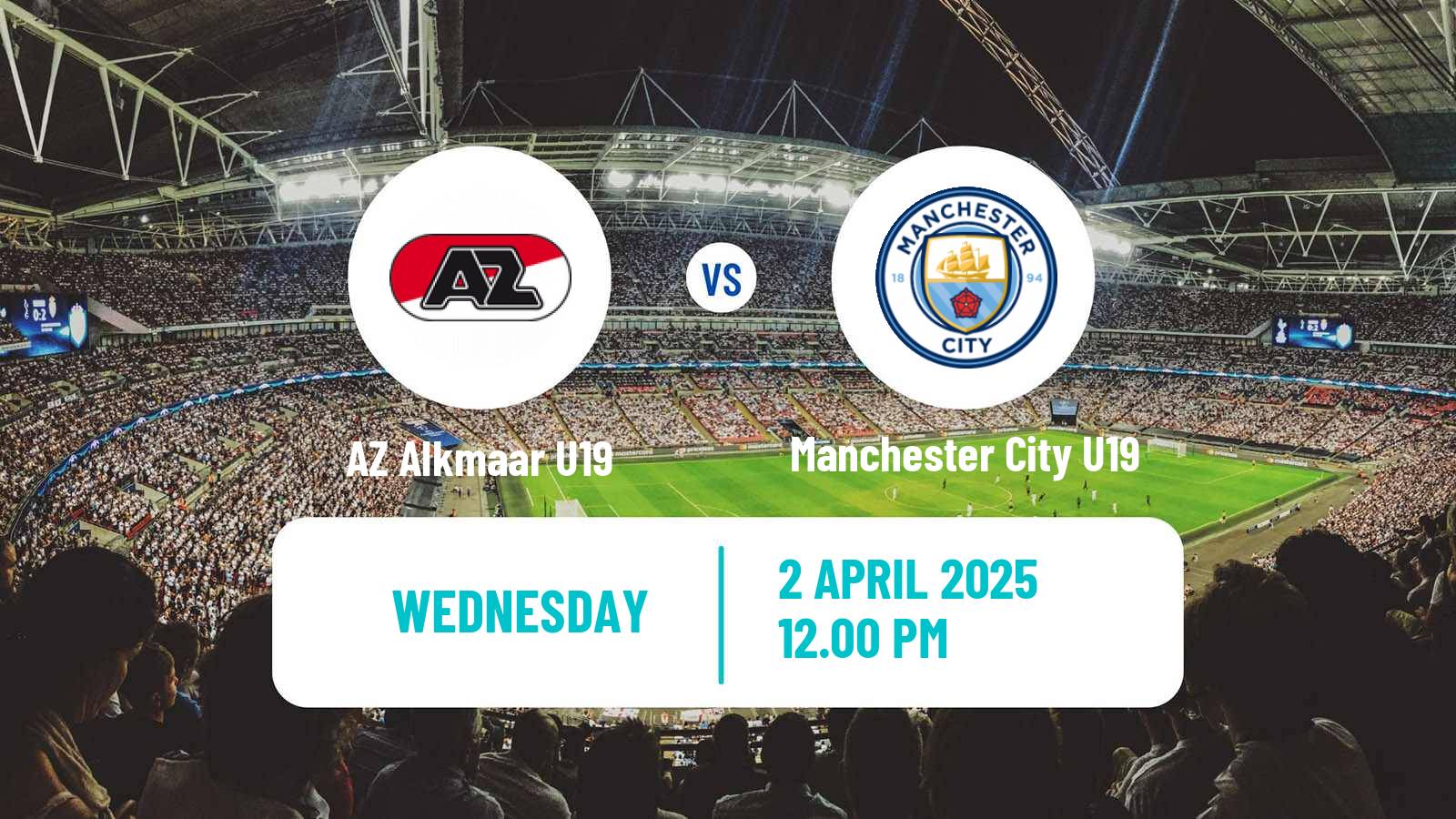 Soccer UEFA Youth League AZ Alkmaar U19 - Manchester City U19