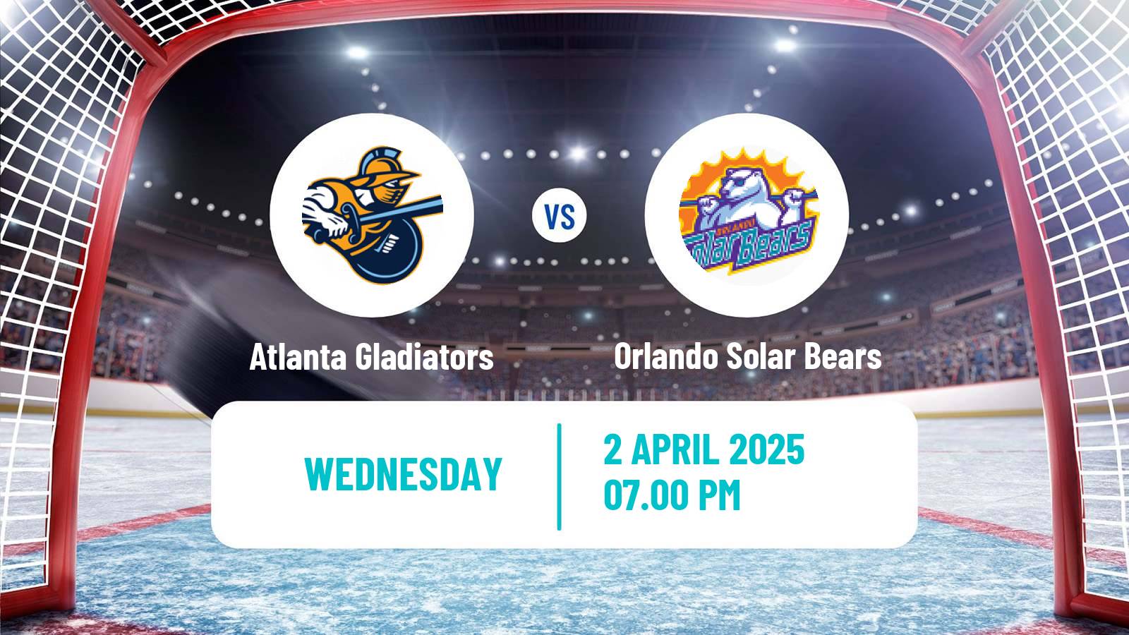 Hockey ECHL Atlanta Gladiators - Orlando Solar Bears