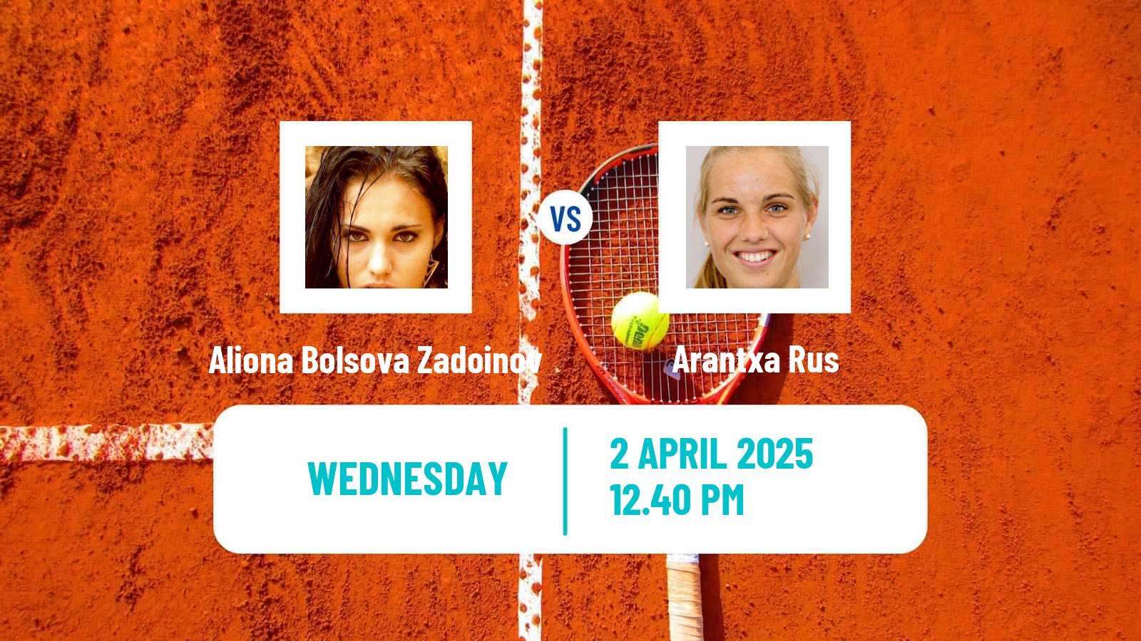 Tennis La Bisbal D Emporda Challenger Women Aliona Bolsova Zadoinov - Arantxa Rus