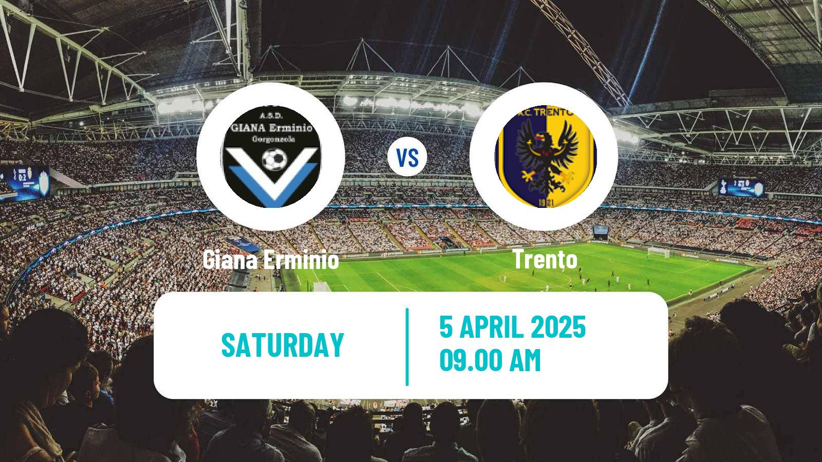 Soccer Italian Serie C Group A Giana Erminio - Trento