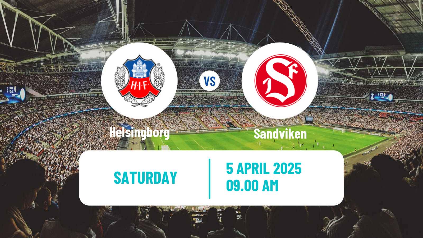 Soccer Swedish Superettan Helsingborg - Sandviken