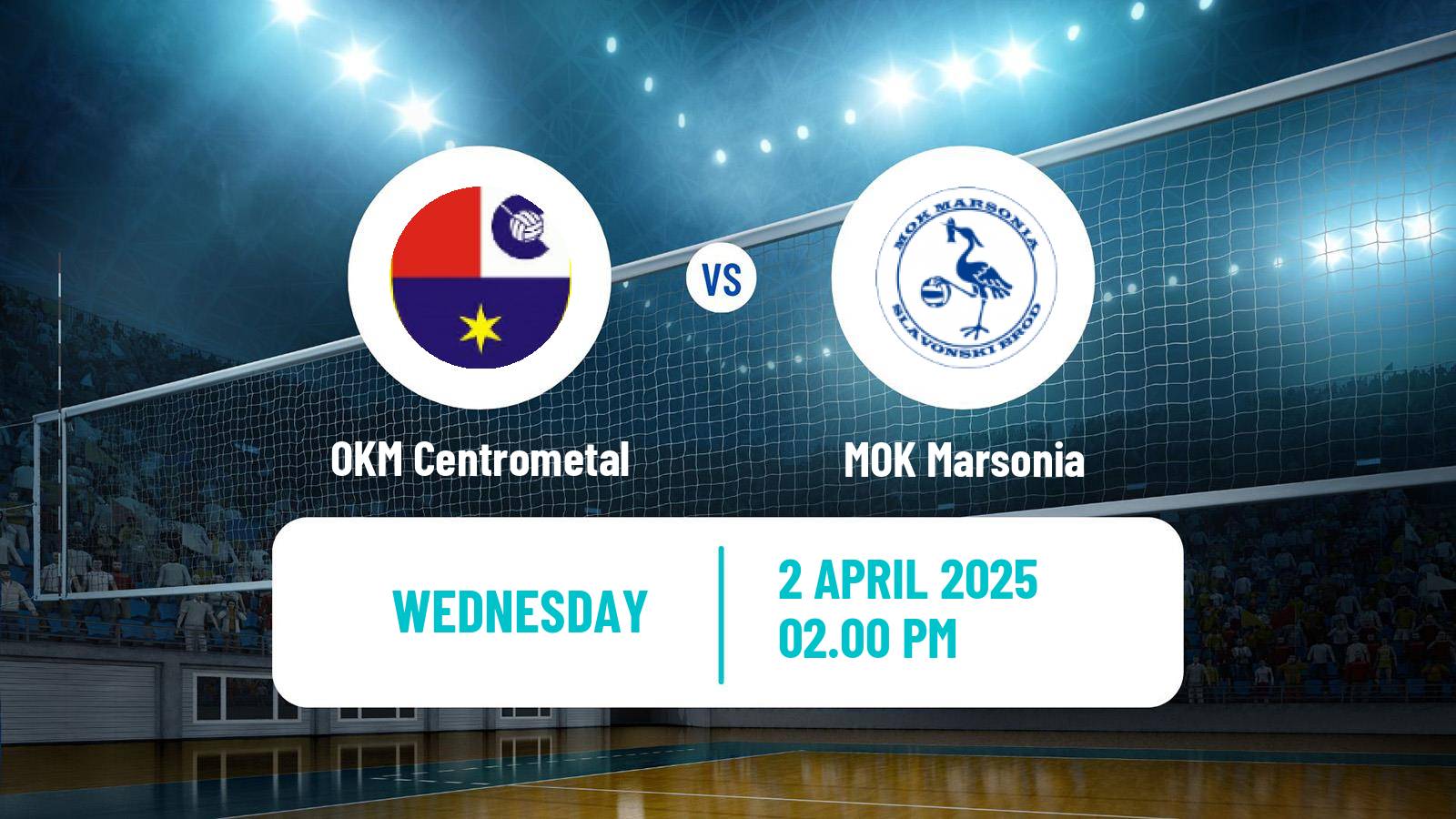 Volleyball Croatian Superliga Volleyball OKM Centrometal - Marsonia