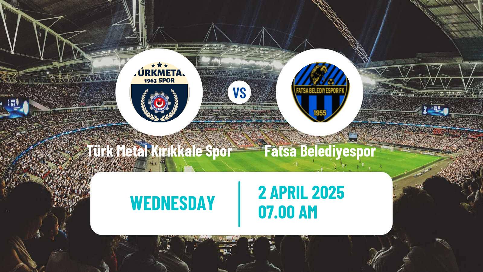 Soccer Turkish 3 Lig Group 2 Türk Metal Kırıkkale Spor - Fatsa Belediyespor