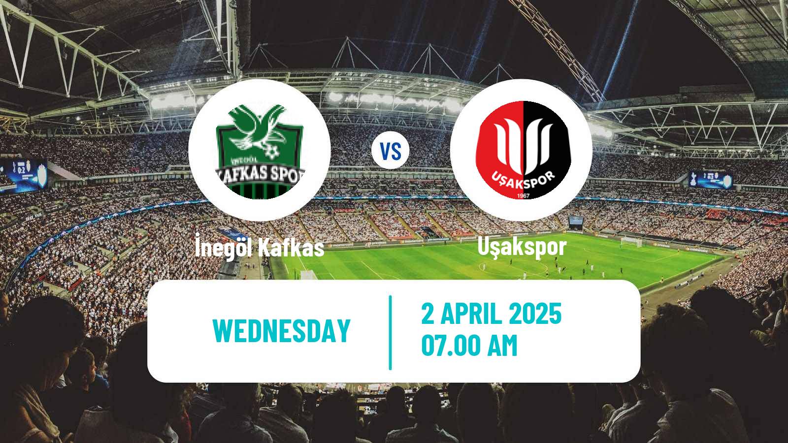 Soccer Turkish 3 Lig Group 2 İnegöl Kafkas - Uşakspor