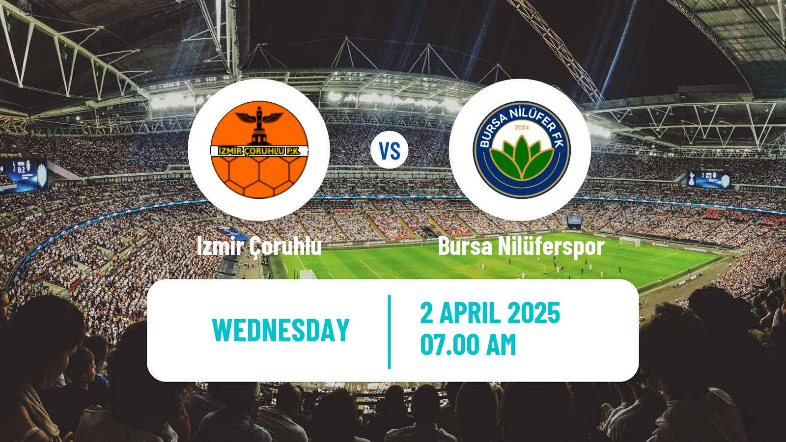 Soccer Turkish 3 Lig Group 4 Izmir Çoruhlu - Bursa Nilüferspor