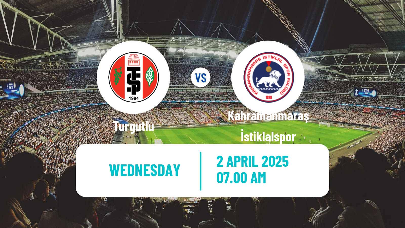 Soccer Turkish 3 Lig Group 4 Turgutlu - Kahramanmaraş İstiklalspor