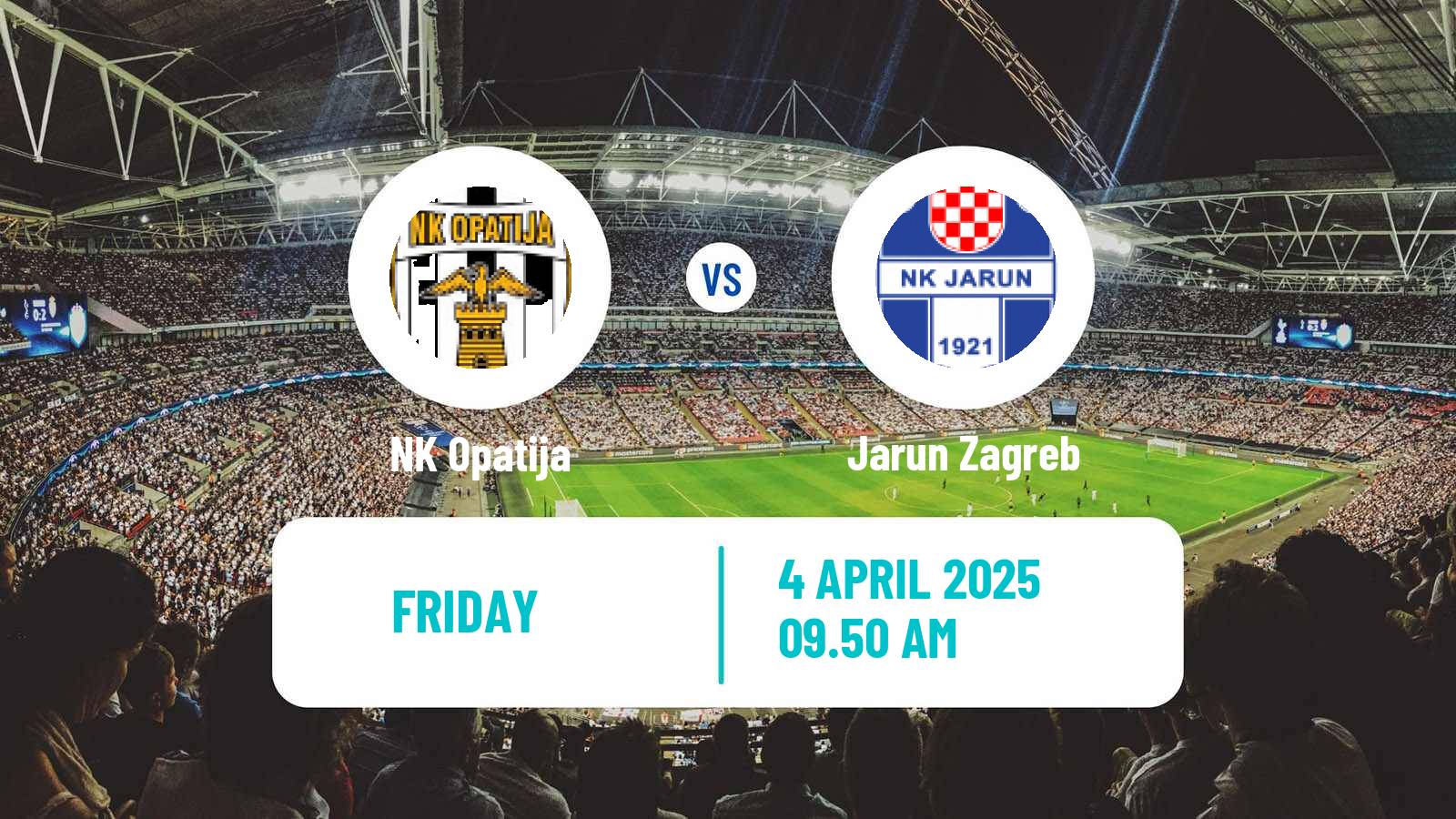 Soccer Croatian Prva NL Opatija - Jarun Zagreb