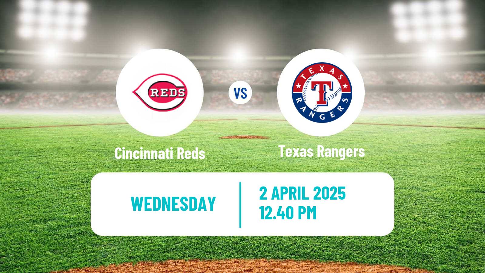 Baseball MLB Cincinnati Reds - Texas Rangers
