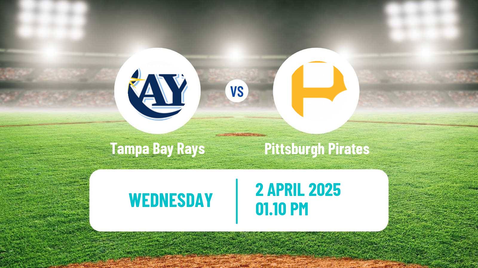 Baseball MLB Tampa Bay Rays - Pittsburgh Pirates