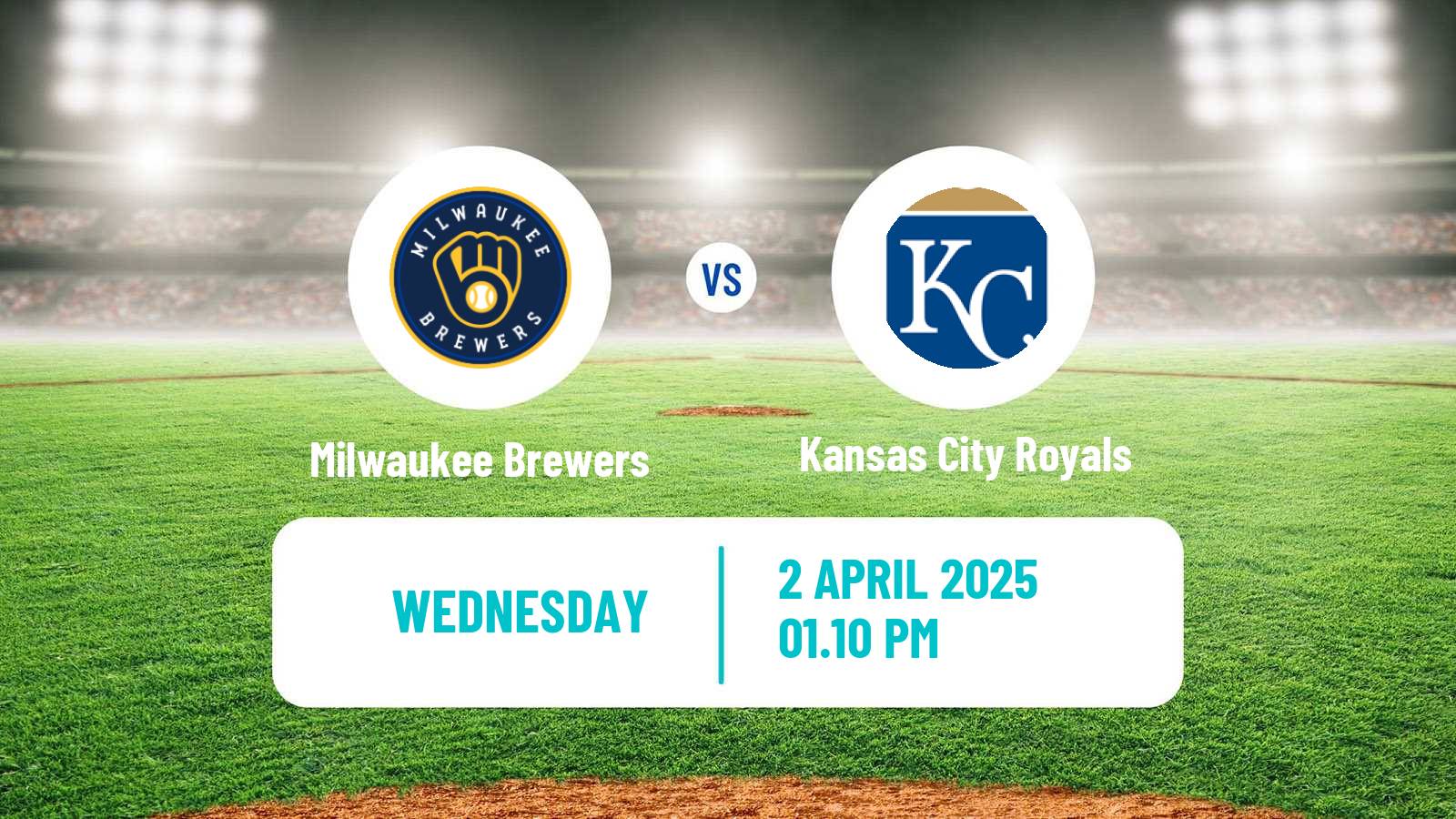 Baseball MLB Milwaukee Brewers - Kansas City Royals