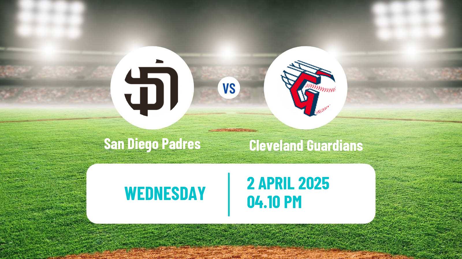 Baseball MLB San Diego Padres - Cleveland Guardians