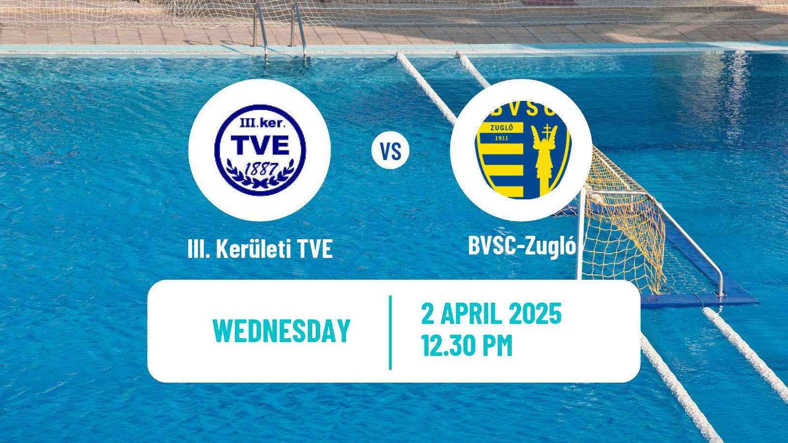 Water polo Hungarian OB I Water Polo Women III. Kerületi TVE - BVSC-Zugló