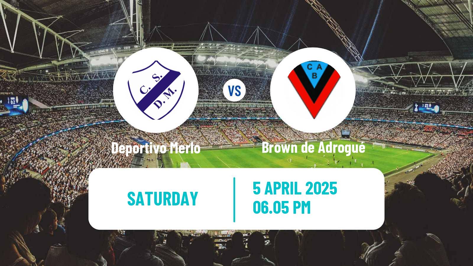 Soccer Argentinian Primera B Deportivo Merlo - Brown de Adrogué