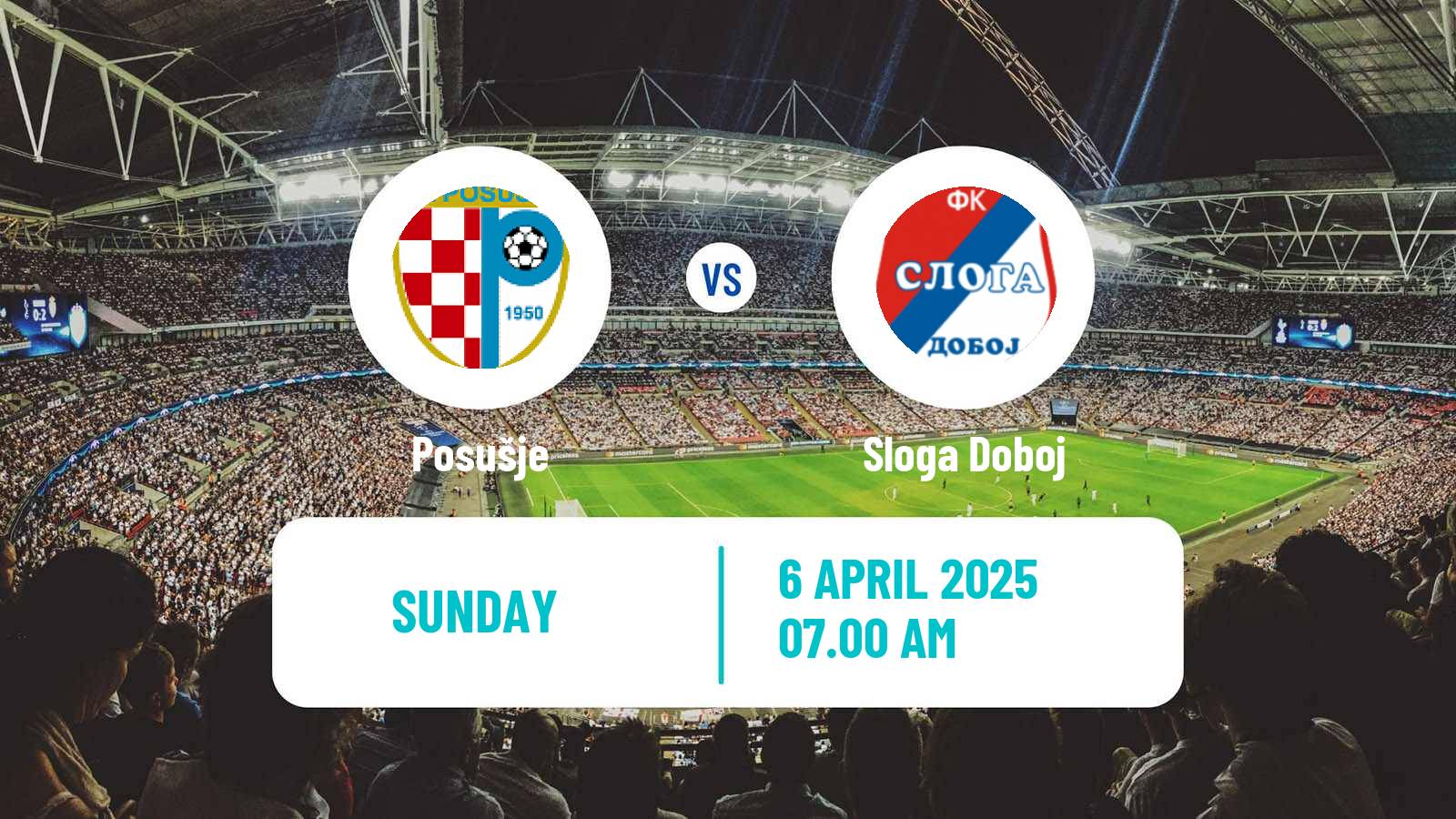 Soccer Bosnian Premier League Posušje - Sloga Doboj