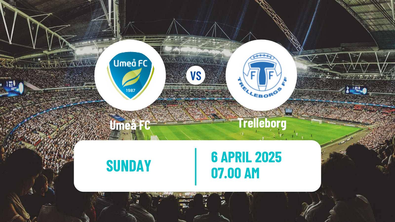 Soccer Swedish Superettan Umeå - Trelleborg