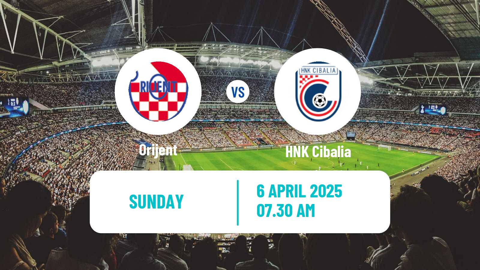 Soccer Croatian Prva NL Orijent - Cibalia