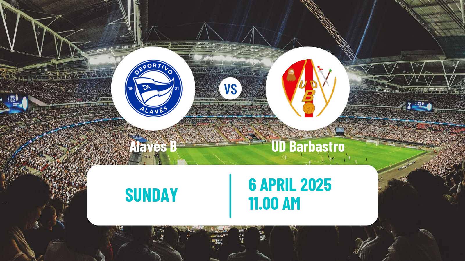 Soccer Spanish Segunda RFEF - Group 2 Alavés B - Barbastro