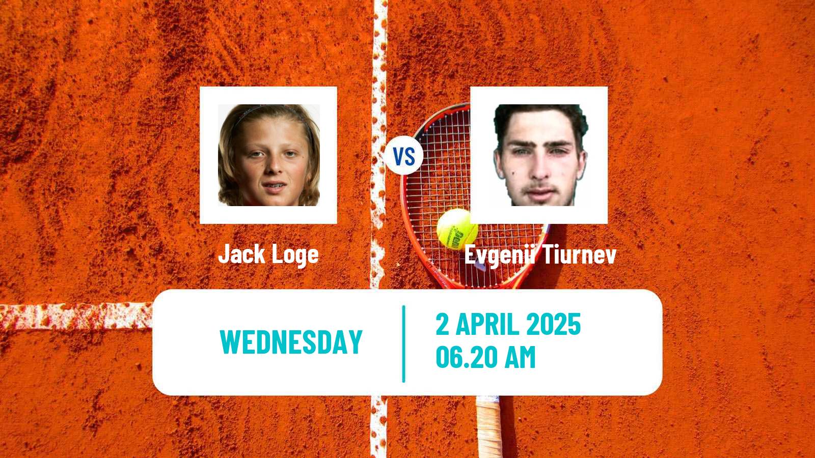 Tennis ITF M25 Antalya 3 Men Jack Loge - Evgenii Tiurnev